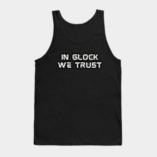 In Glock We Trust Glitch Tank Top